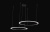 Люстра Crystal Lux MANZANA SP53W LED D600+800 BLACK
