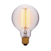 Лампа накаливания E27 60W шар прозрачный 052-290