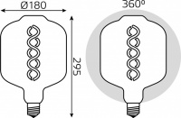 Лампочка светодиодная филаментная  164802008
