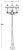 Наземный фонарь St.LOUIS L 89108LB Bl тр/тр
