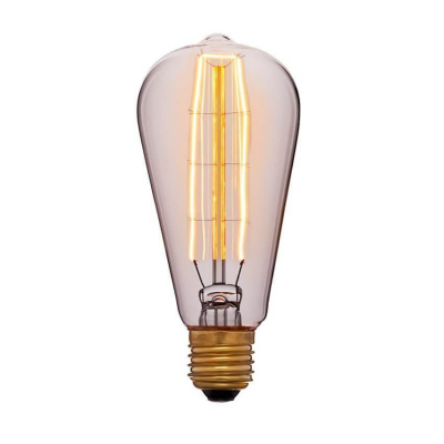 Лампа накаливания E27 40W колба золотая 053-563