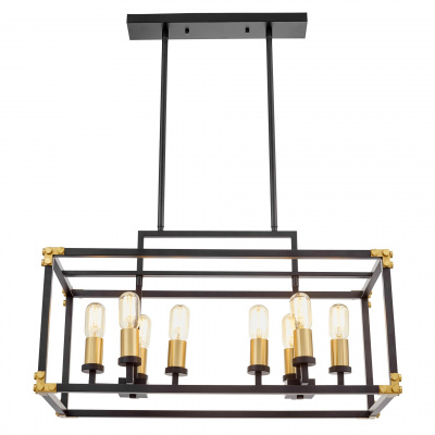 Подвесной светильник Lumina Deco Waldorf LDP 1140-8 BK+MD