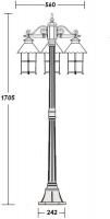Наземный фонарь CAIOR 1 81508B Gb