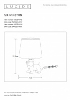 Интерьерная настольная лампа Extravaganza Sir Winston 13533/81/10