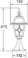 Наземный фонарь FARO 91104 Bl
