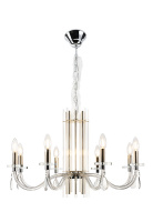 Люстра Crystal Lux AURELIO SP8 GOLD+CHROME/TRANSPARENT
