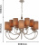 Подвесная люстра Argo 2934-12P Подвесная люстра Argo 2934-12P