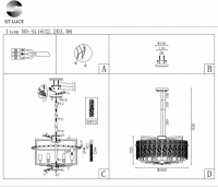 Подвесная люстра Mira SL1632.203.06