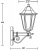 Настенный фонарь уличный PETERSBURG ECONOM 79801E Bl