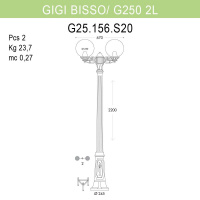 Уличный фонарь Fumagalli Gigi Bisso/G250 2L G25.156.S20.BXE27