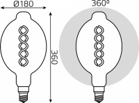 Лампочка светодиодная филаментная  152802008