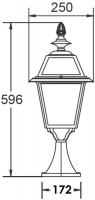 Наземный фонарь FARO-FROST L 91104fL Bl