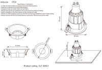 Светильник встраиваемый Crystal Lux CLT 006C1 WH