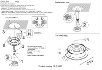 Светильник встраиваемый Crystal Lux CLT 001C1 WH