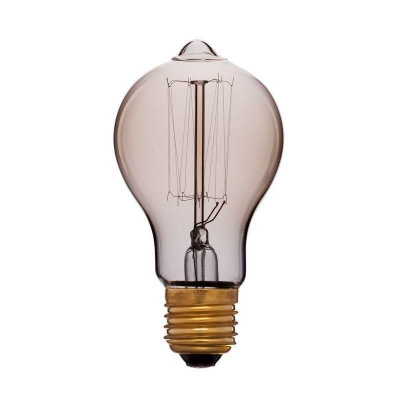 Лампа накаливания E27 60W груша прозрачная 052-214
