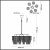 Подвесная люстра Papita 4921/6