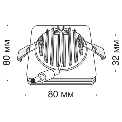 Встраиваемый светильник Maytoni DL303-L7W