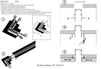 Соединитель для магнитного встраиваемого шинопровода угловой Crystal Lux CLT 0.223 01 BL