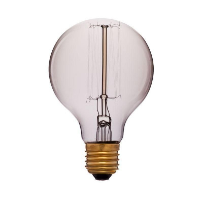 Лампа накаливания E27 40W шар золотой 051-972а