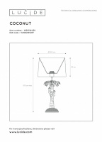 Интерьерная настольная лампа Extravaganza Coconut 10505/81/30